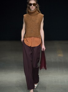 The stunning, slouchy yet clean cut  sleeveless knits shown on the Phillip Lim runway, layered over a basic shirt, looked ultra city chic. 